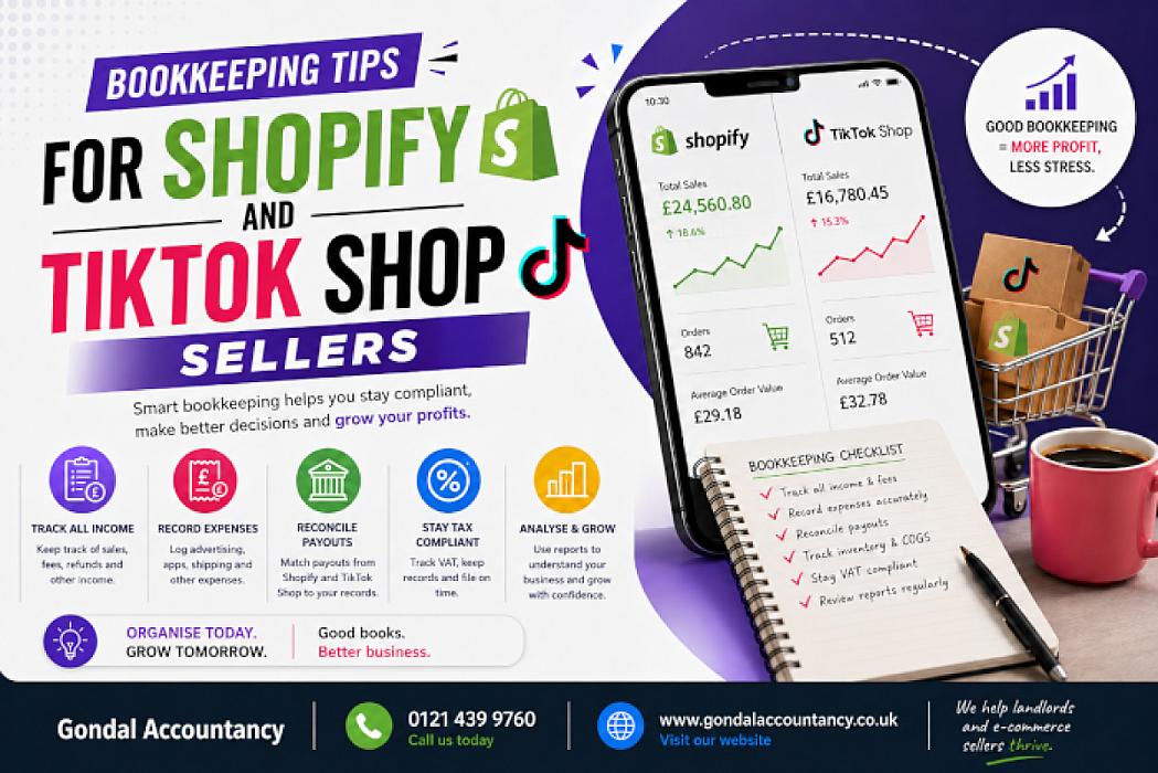 Bookkeeping Tips for Shopify and TikTok Shop Sellers